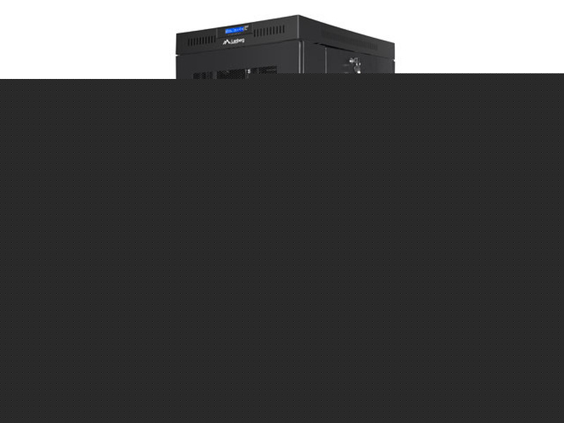 Zdjęcie produktu: Szafa instalacyjna Rack stojąca 19" 27U 600X800 czarna perforowane drzwi LCD (Flat pack) Lanberg