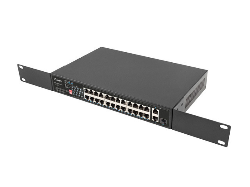 Zdjęcie produktu: Switch Lanberg RSFE-24P-1GE1C-250 24x 100mb Poe+/1x 1gb/1x Combo Rack 19" Gigabit Ethernet 250w