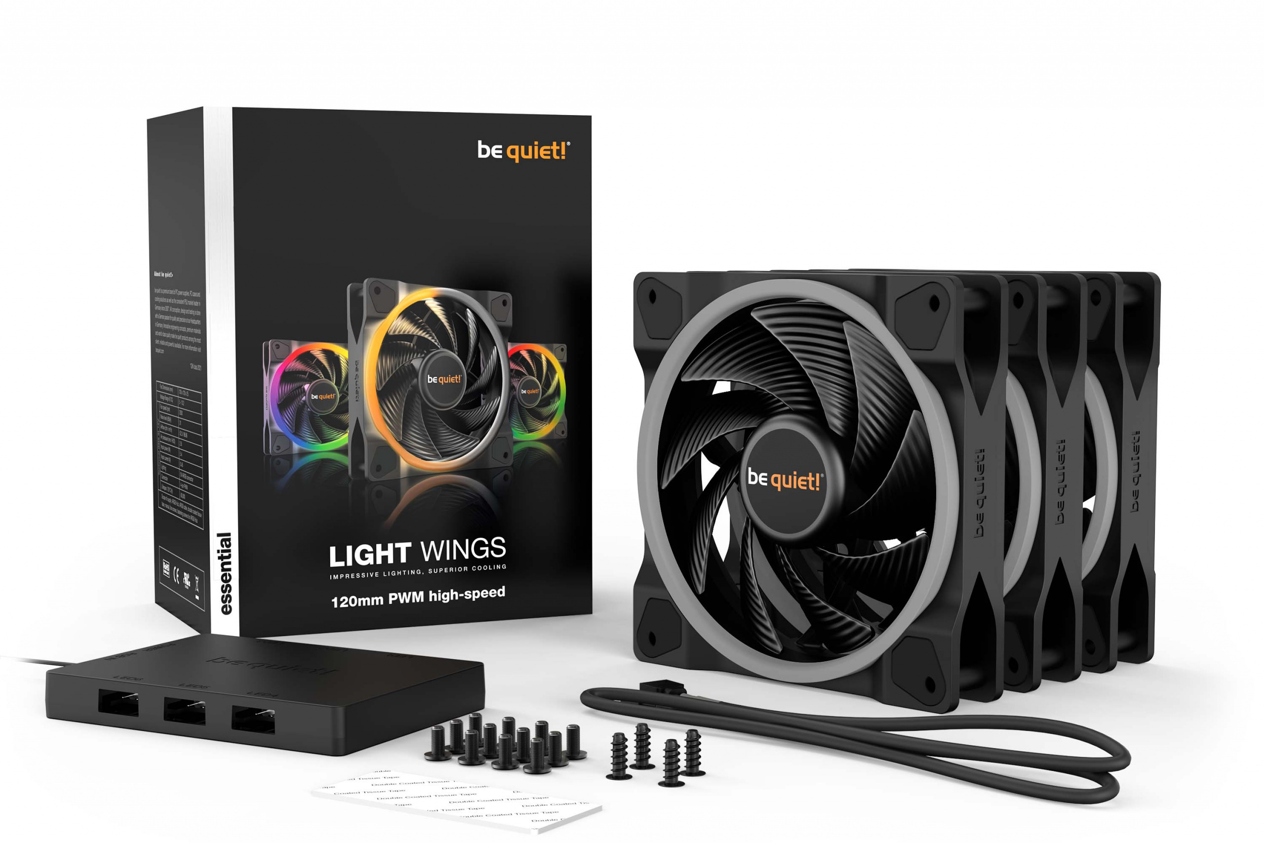 be quiet! Light Wings 120mm PWM ARGB (BL077)