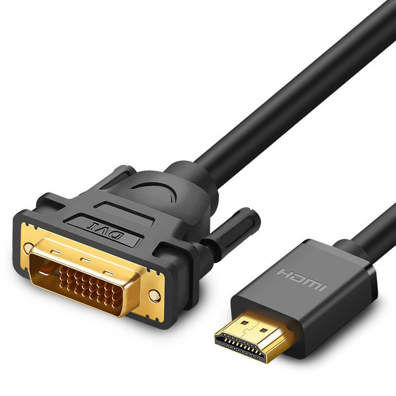 Kabel HDMI - DVI UGREEN HD106, 5m czarny (10137)
