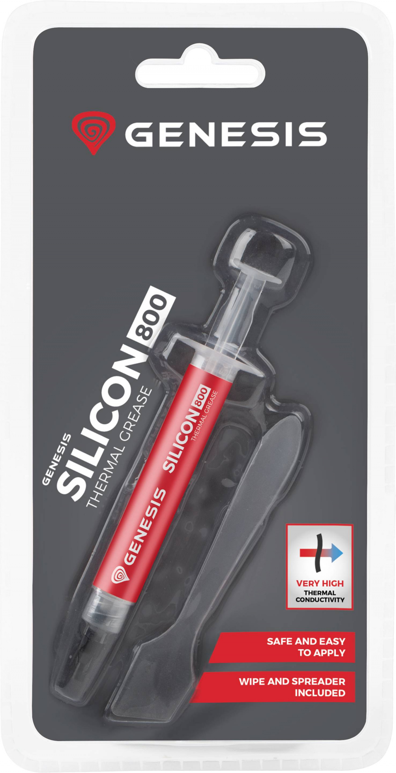 Pasta termoprzewodząca Genesis Silicon 800 2g Pasta termoprzewodząca Genesis Silicon 800 2g