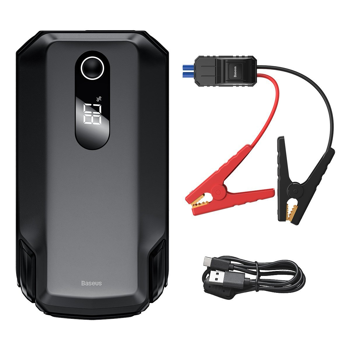 Powerbank / Rozrusznik Baseus Reboost Jump Starter, Super Energy Max Car, 20000mAh, 2000A, USB czarny (CGNL020001)