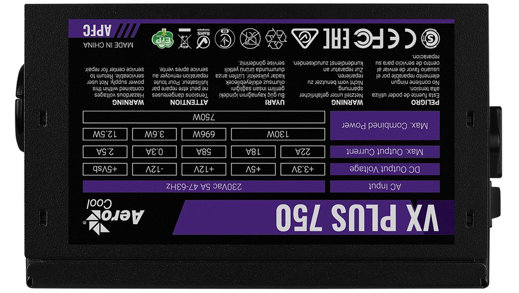 Zdjęcie produktu: Aerocool PGS VX-750 Plus 750W