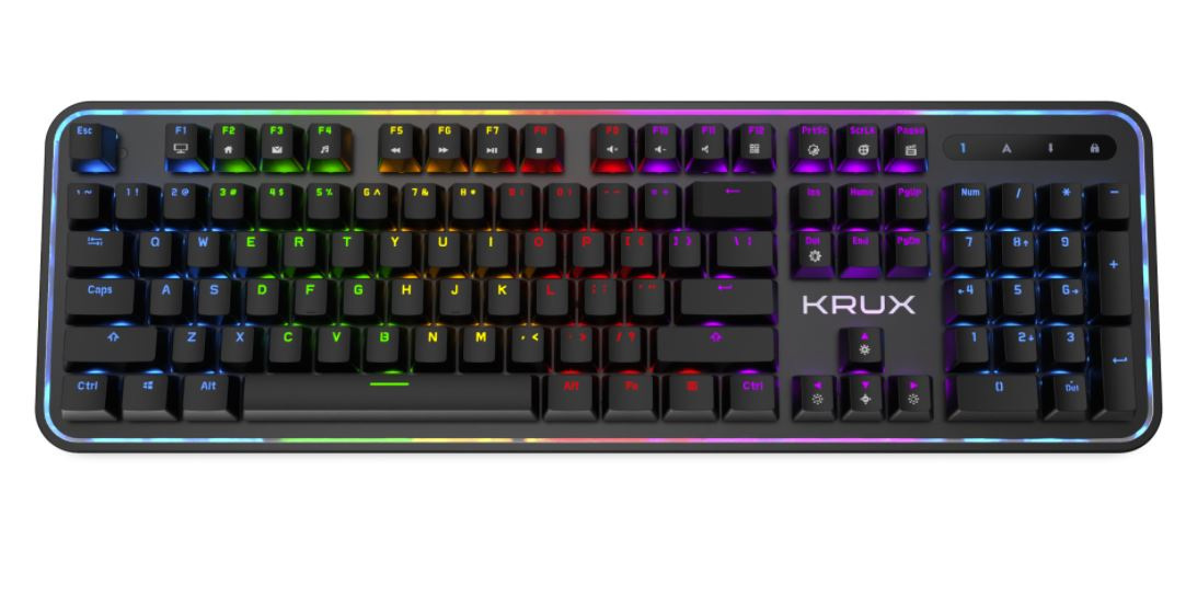 Klawiatura gamingowa Krux Comet RGB Outemu Brown, mechaniczna