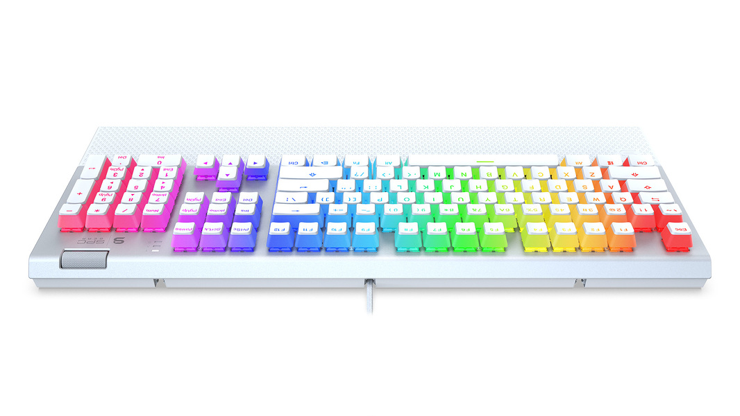 Zdjęcie produktu: Klawiatura gamingowa SPC Gear GK650K Omnis Kailh Blue RGB Onyx White Pudding Edition (SPG121), mechaniczna Zdjęcie produktu: Klawiatura gamingowa SPC Gear GK650K Omnis Kailh Blue RGB Onyx White Pudding Edition (SPG121), mechaniczna