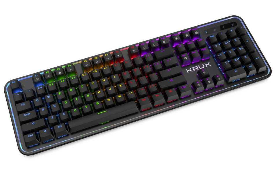 Zdjęcie produktu: Klawiatura gamingowa Krux Comet RGB Outemu Blue, mechaniczna