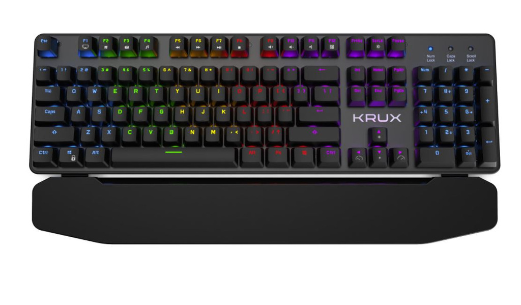 Zdjęcie produktu: Klawiatura gamingowa Krux Meteor RGB Outemu Blue, mechaniczna Zdjęcie produktu: Klawiatura gamingowa Krux Meteor RGB Outemu Blue, mechaniczna
