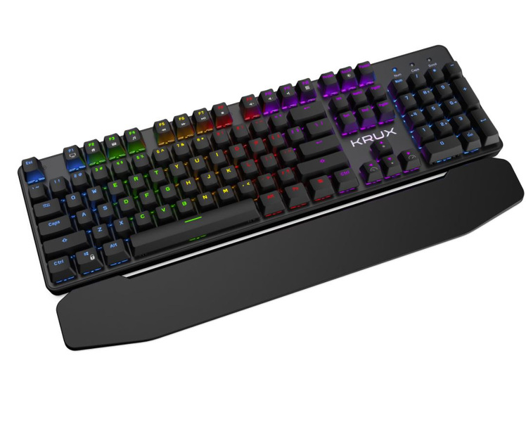 Zdjęcie produktu: Klawiatura gamingowa Krux Meteor RGB Outemu Blue, mechaniczna Zdjęcie produktu: Klawiatura gamingowa Krux Meteor RGB Outemu Blue, mechaniczna
