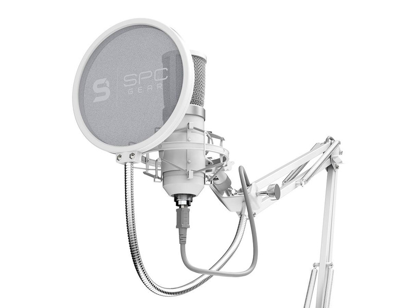 Zdjęcie produktu: Mikrofon do streaminguSPC Gear SM950 Onyx White Streaming Microphone USB (SPG106)