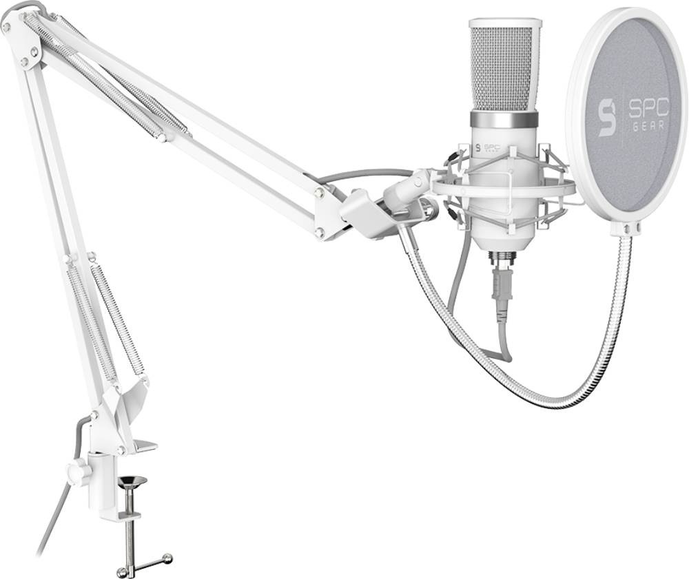 Mikrofon do streaminguSPC Gear SM950 Onyx White Streaming Microphone USB (SPG106)