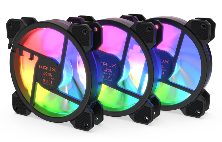 Zdjęcie produktu: Wentylator Krux Lunar ARGB Kit 3x 120mm