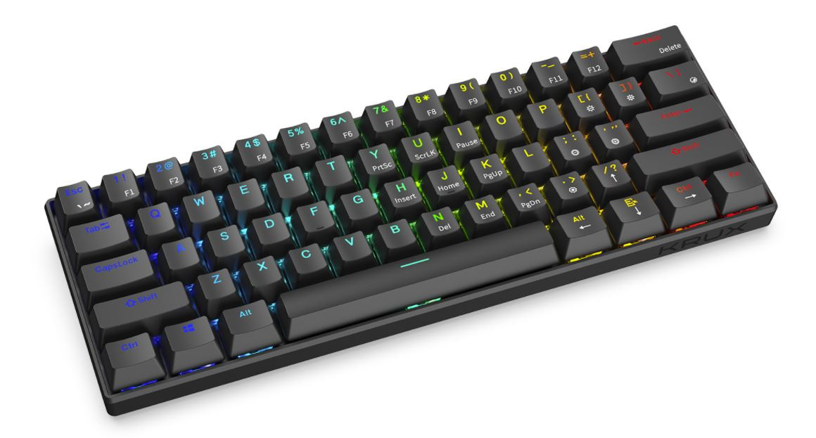 Klawiatura gamingowa Krux Neo Pro RGB Wireless Gateron Red, mechaniczna