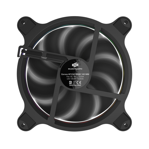 Zdjęcie produktu: Wentylator SilentiumPC Corona HP EVO ARGB KIT 3× 140mm + controller Zdjęcie produktu: Wentylator SilentiumPC Corona HP EVO ARGB KIT 3× 140mm + controller