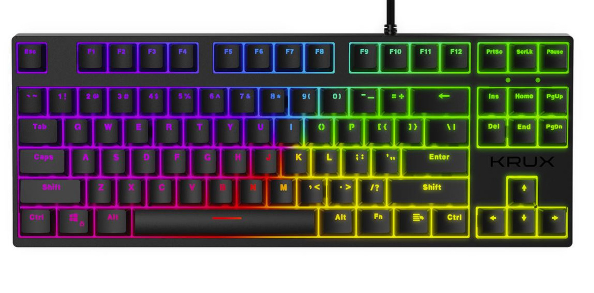 Zdjęcie produktu: Klawiatura gamingowa Krux Atax Pro RGB Outemu Red, mechaniczna
