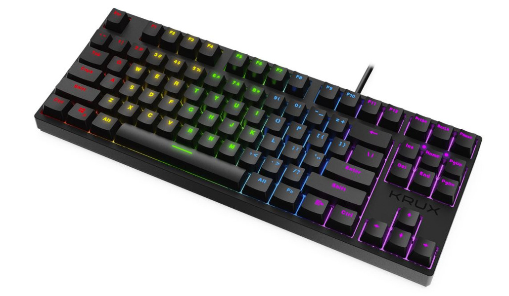 Zdjęcie produktu: Klawiatura gamingowa Krux Atax RGB Outemu Red, mechaniczna