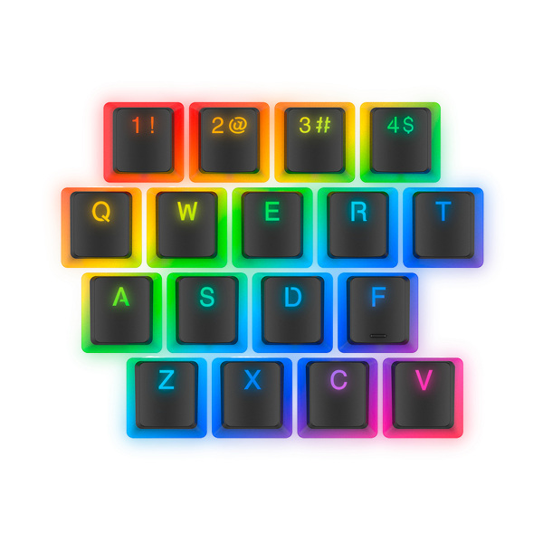 Zdjęcie produktu: Nakładki klawiszy klawiatury SPC Gear KC104 Pudding Double Shot PBT Keycaps (SPG030)