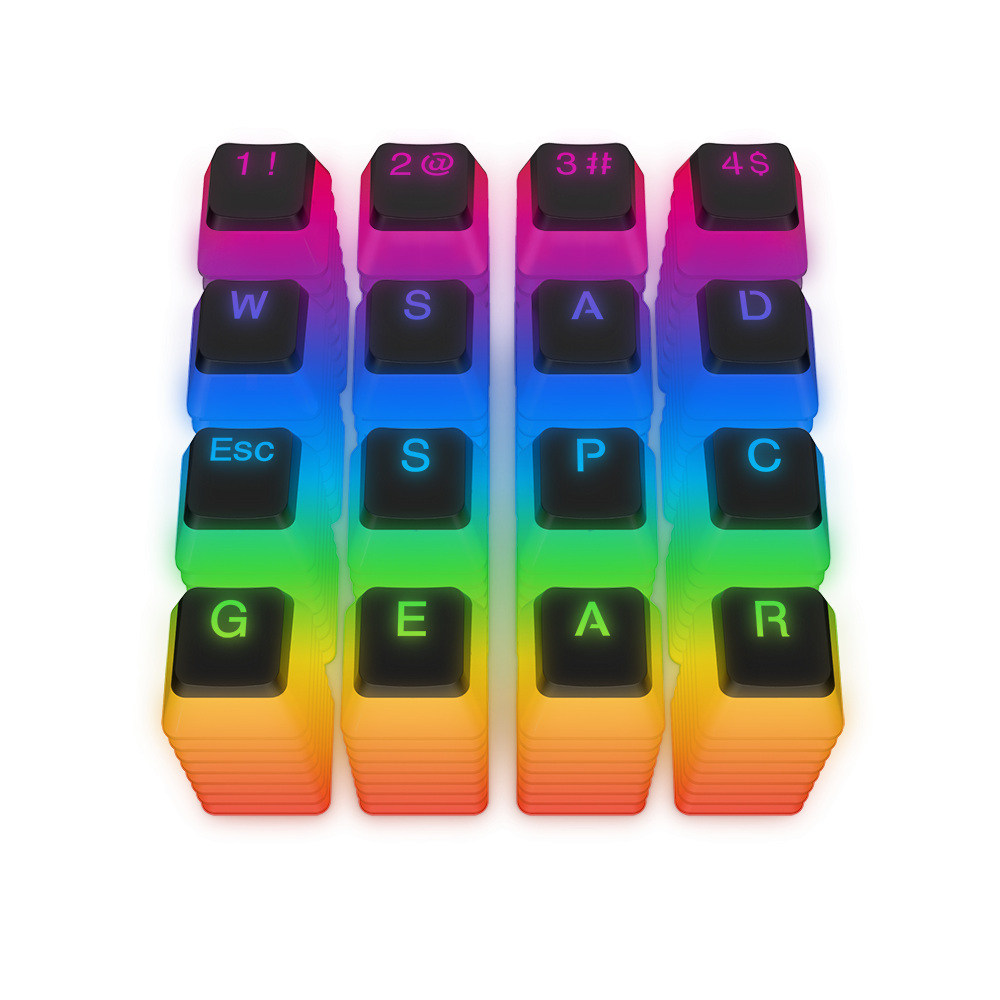 Nakładki klawiszy klawiatury SPC Gear KC104 Pudding Double Shot PBT Keycaps (SPG030)