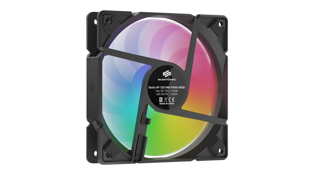 Zdjęcie produktu: Wentylator SilentiumPC Stella HP ARGB 120mm Zdjęcie produktu: Wentylator SilentiumPC Stella HP ARGB 120mm