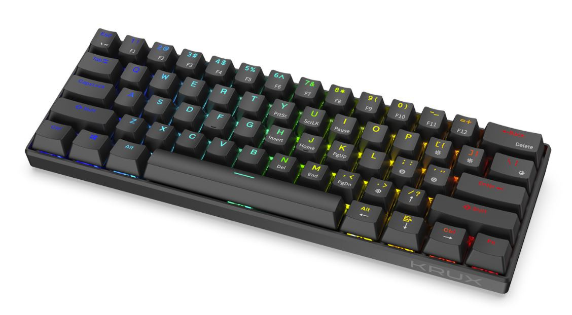Klawiatura gamingowa Krux Neo Pro RGB Wireless Gateron Brown, mechaniczna