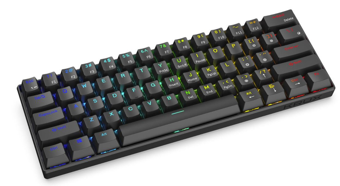 Zdjęcie produktu: Klawiatura gamingowa Krux Neo Pro RGB Wireless Gateron Brown, mechaniczna