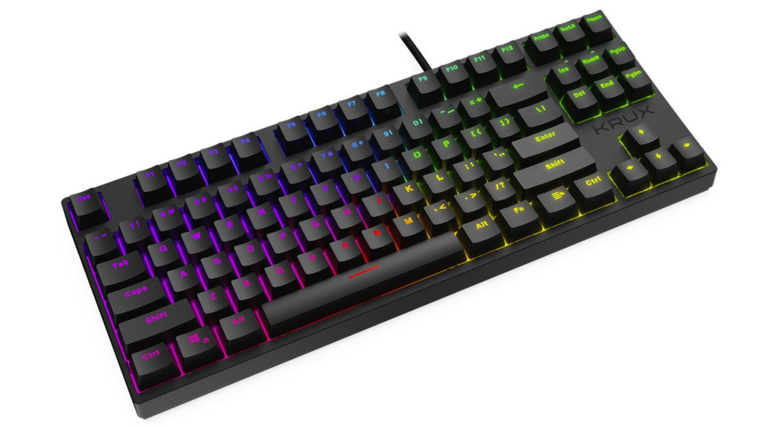 Zdjęcie produktu: Klawiatura gamingowa Krux Atax Pro RGB Gateron Brown, mechaniczna