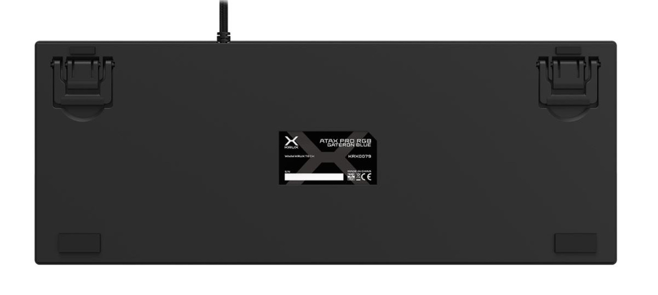 Zdjęcie produktu: Klawiatura gamingowa Krux Atax Pro RGB Gateron Red, mechaniczna