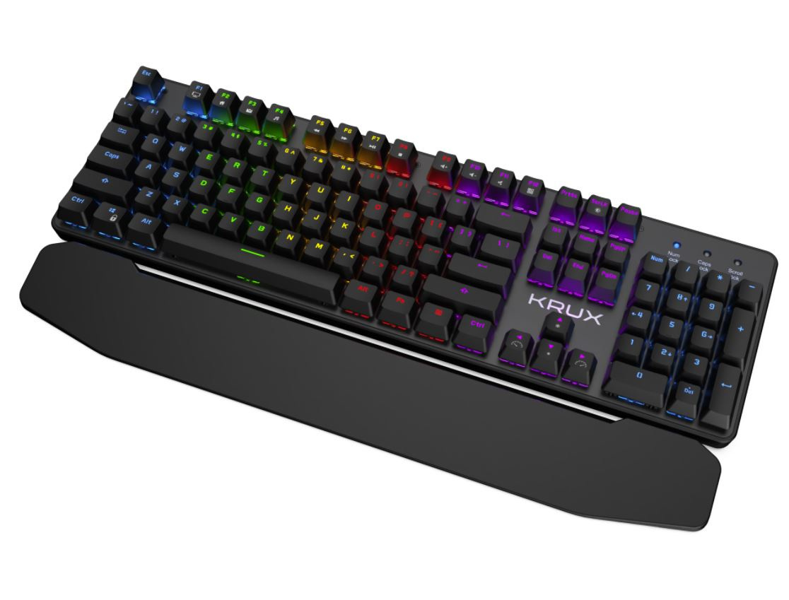 Klawiatura gamingowa Krux Meteor RGB Outemu Brown, mechaniczna