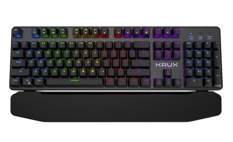 Zdjęcie produktu: Klawiatura gamingowa Krux Meteor RGB Outemu Brown, mechaniczna