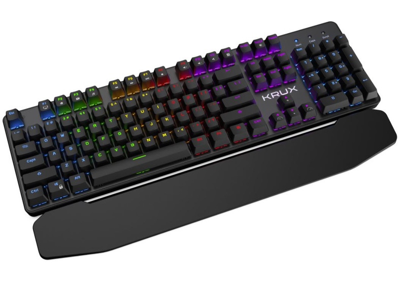 Zdjęcie produktu: Klawiatura gamingowa Krux Meteor RGB Outemu Brown, mechaniczna