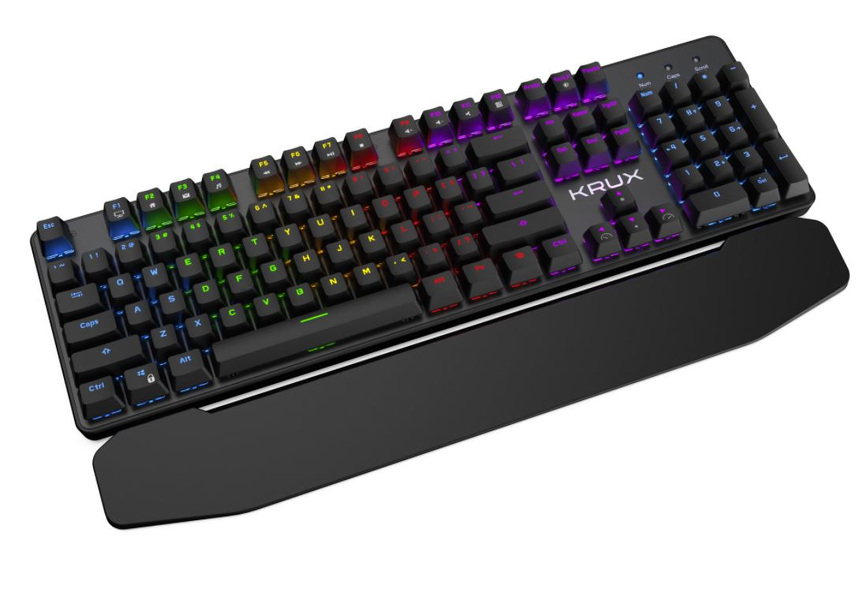 Zdjęcie produktu: Klawiatura gamingowa Krux Meteor RGB Outemu Brown, mechaniczna