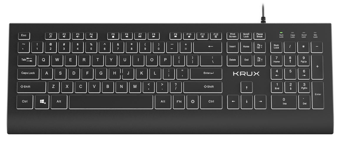 Klawiatura gamingowa Krux Ergo Line Keyboard
