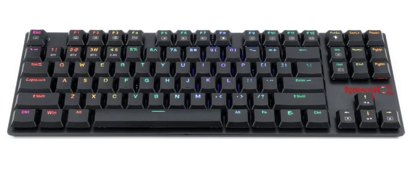 Zdjęcie produktu: Klawiatura Redragon K607-KBS RGB APS PRO WIRELESS 2,4G + BT