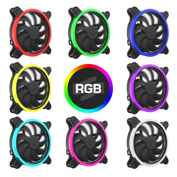 Zdjęcie produktu: Wentylator SilentiumPC Corona HP RGB 140mm 3pack + kontroler Zdjęcie produktu: Wentylator SilentiumPC Corona HP RGB 140mm 3pack + kontroler