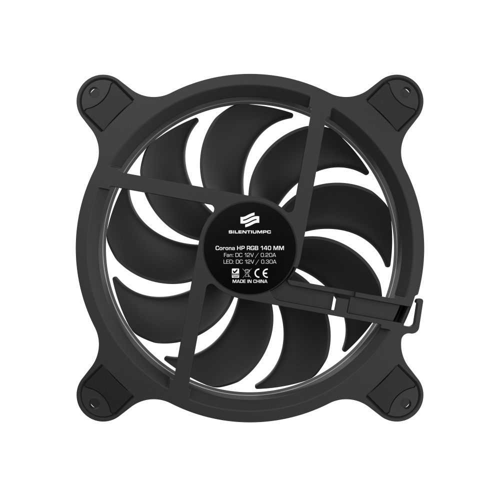 Wentylator SilentiumPC Corona HP RGB 140mm 3pack + kontroler Wentylator SilentiumPC Corona HP RGB 140mm 3pack + kontroler