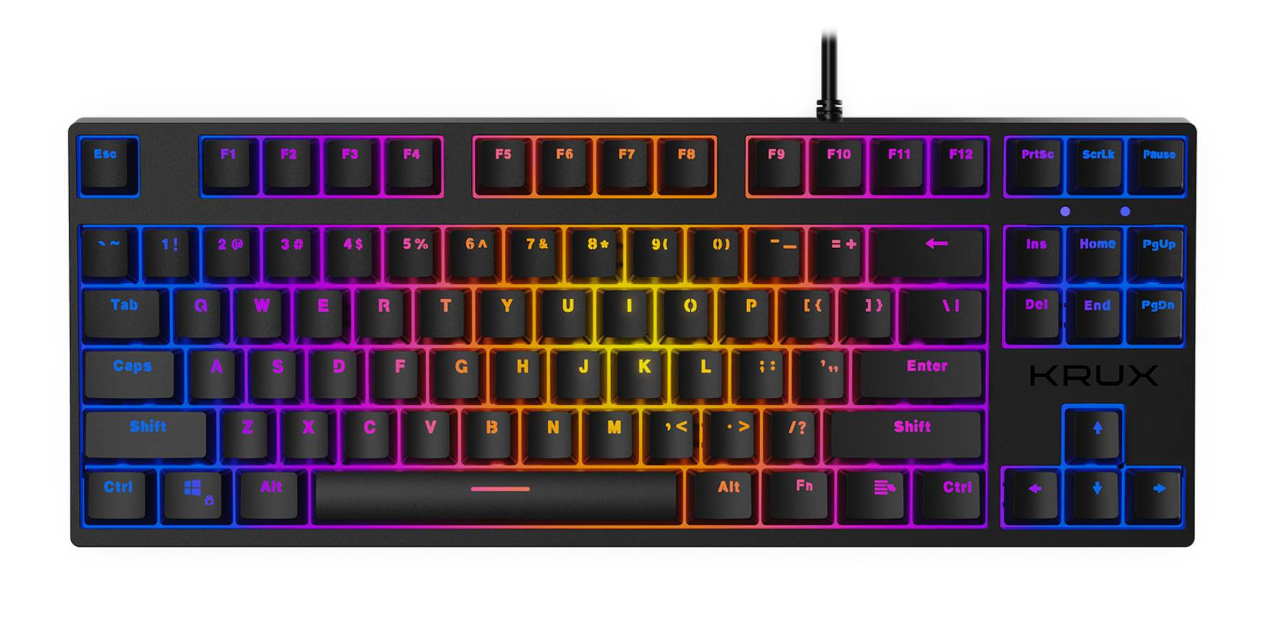 Klawiatura gamingowa Krux Atax Pro RGB Outemu Brown, mechaniczna