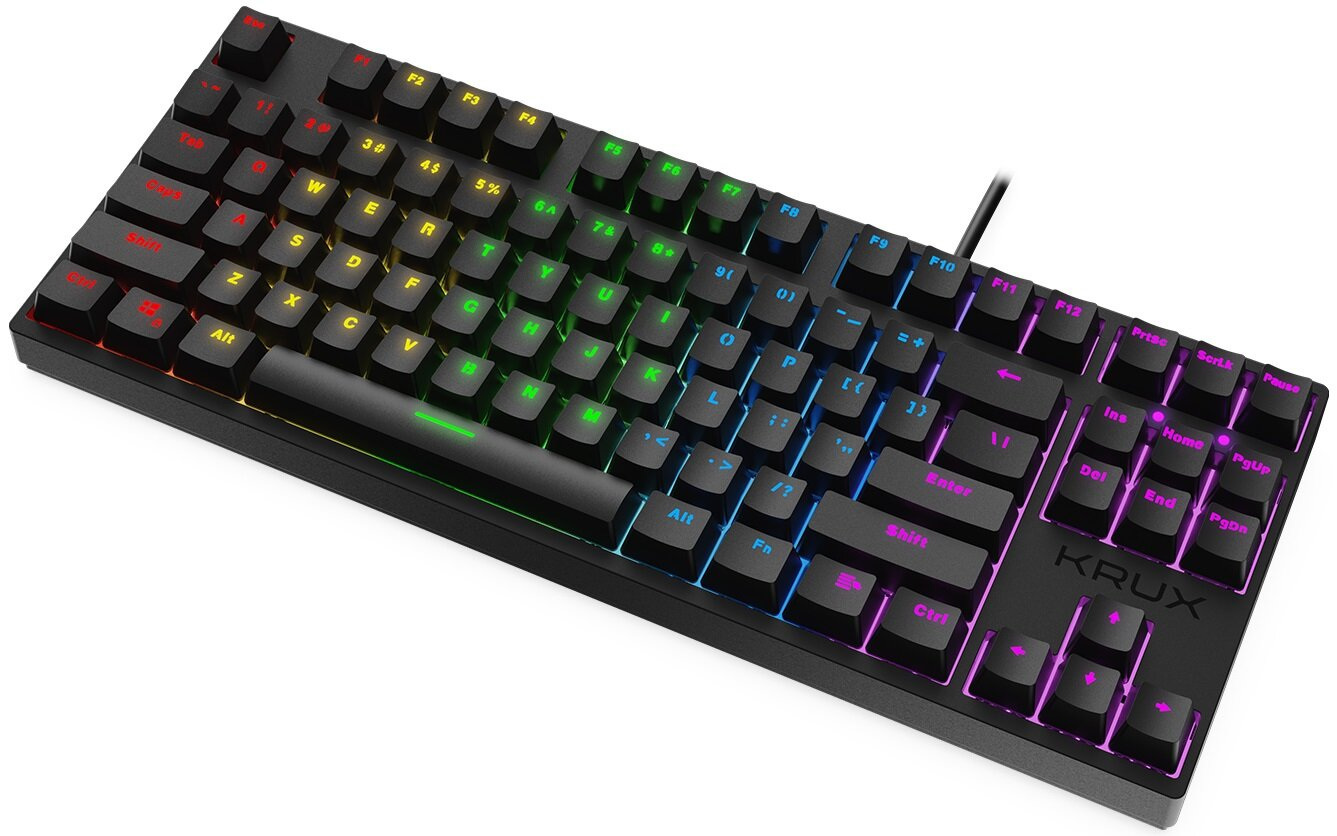 Klawiatura gamingowa Krux Atax RGB Outemu Blue, mechaniczna
