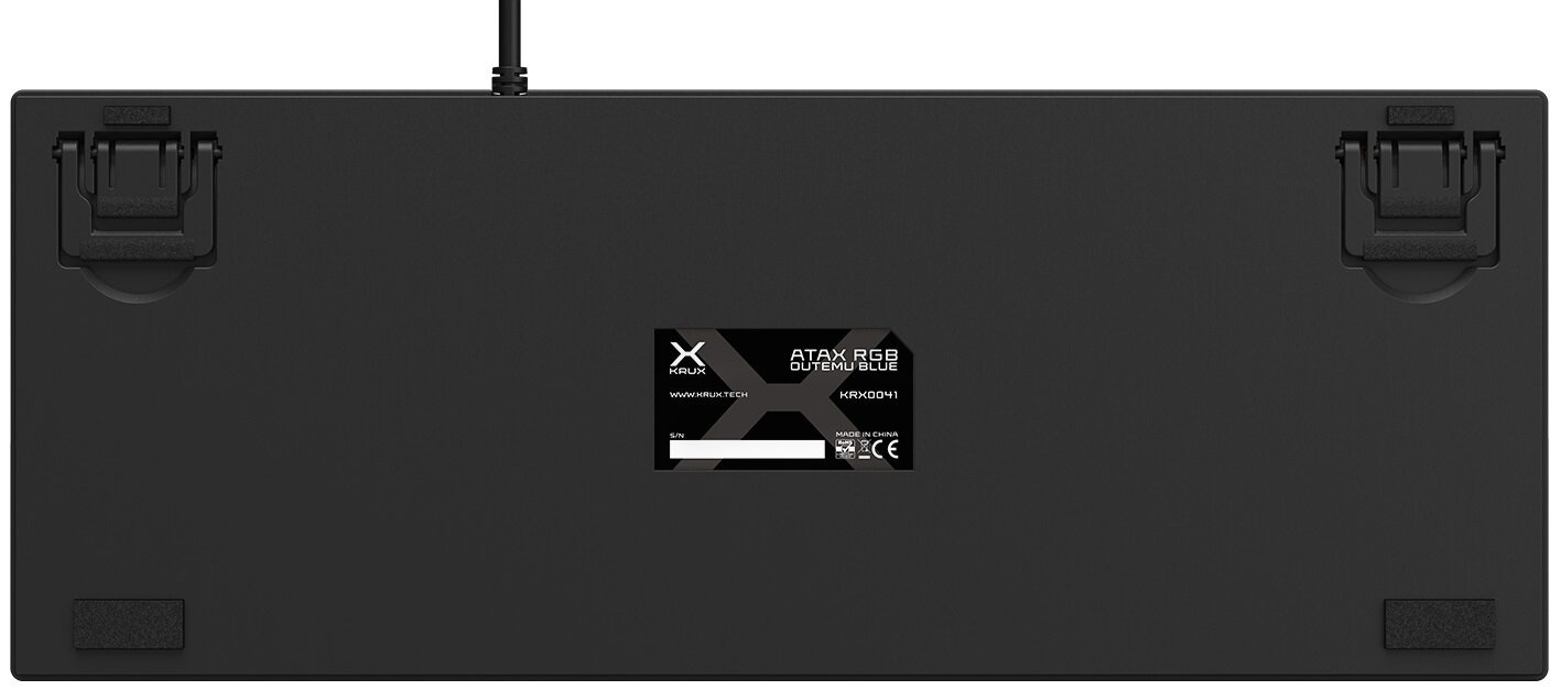 Klawiatura gamingowa Krux Atax RGB Outemu Blue, mechaniczna