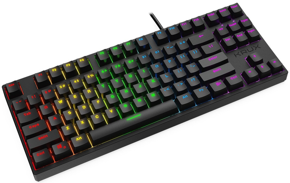 Zdjęcie produktu: Klawiatura gamingowa Krux Atax RGB Outemu Blue, mechaniczna