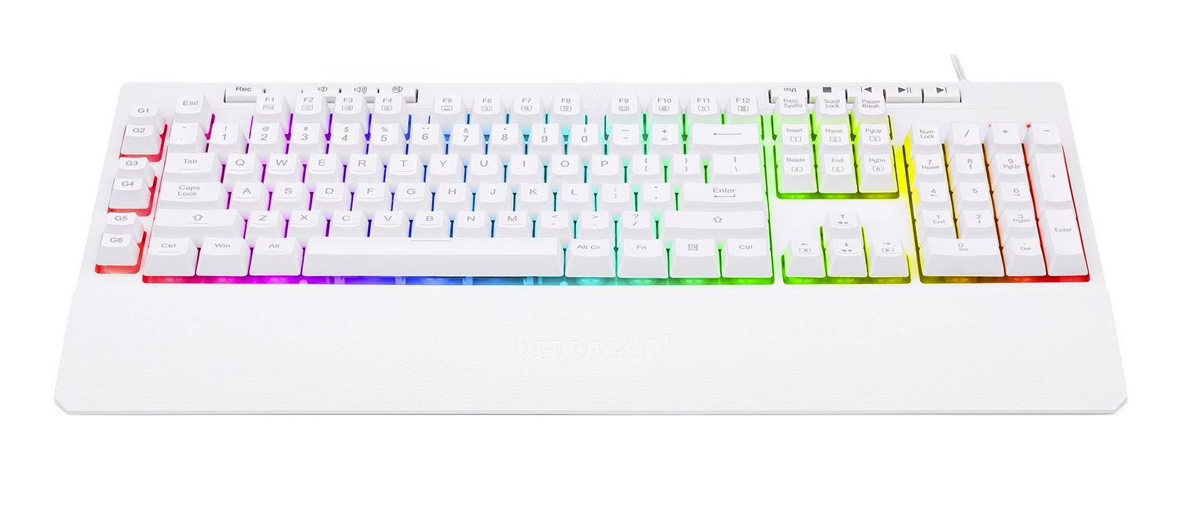 Klawiatura Redragon K512 Shiva White Klawiatura Redragon K512 Shiva White