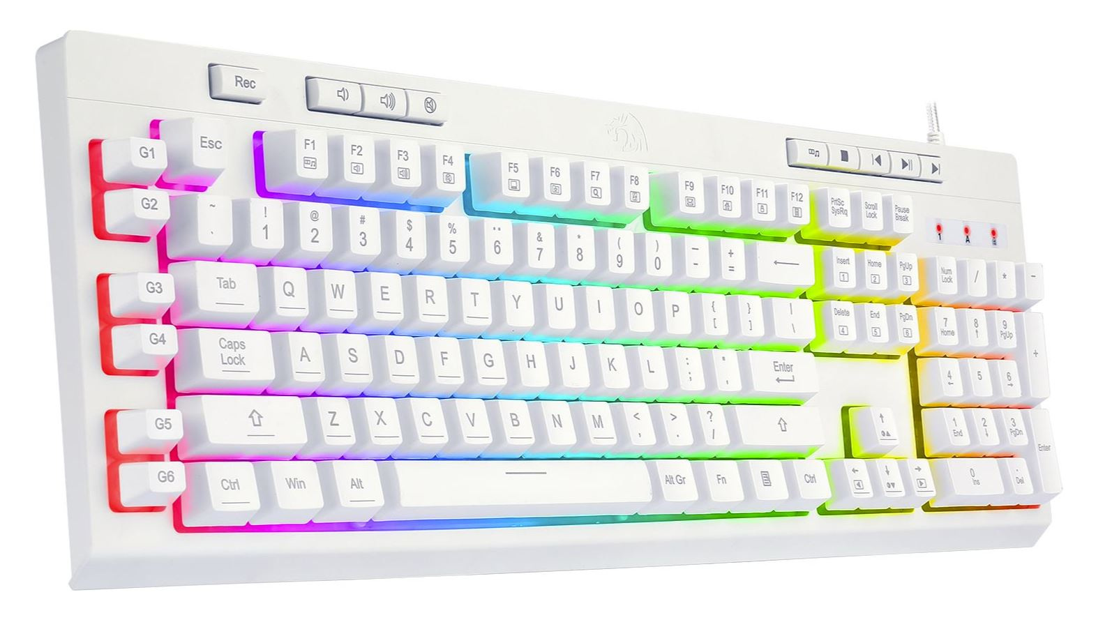 Klawiatura Redragon K512 Shiva White Klawiatura Redragon K512 Shiva White