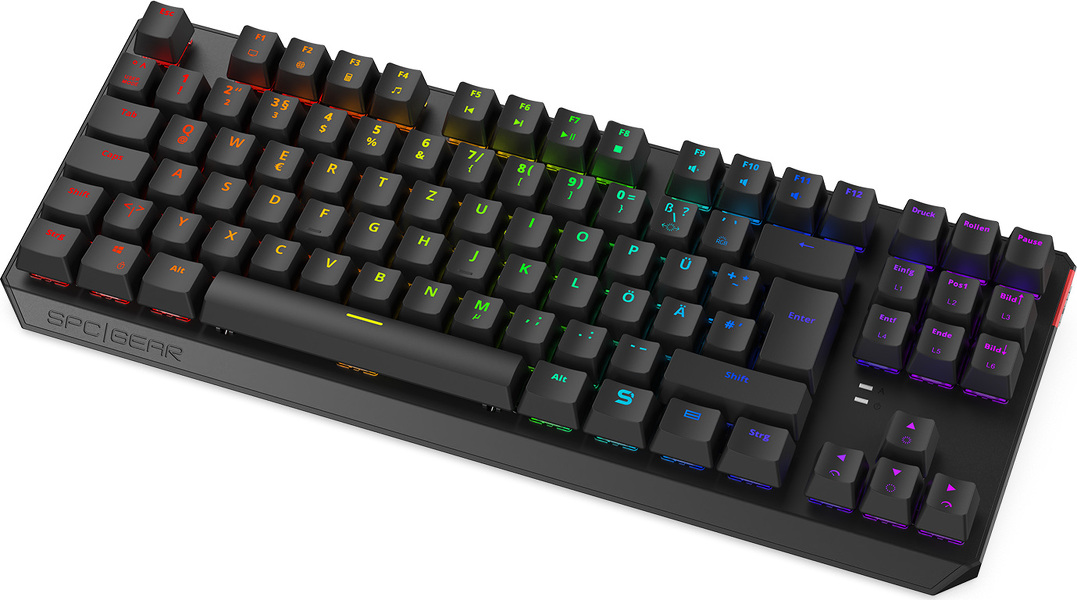 Zdjęcie produktu: Klawiatura gamingowa SPC Gear GK630K Tournament Kailh Blue RGB DE (SPG065)