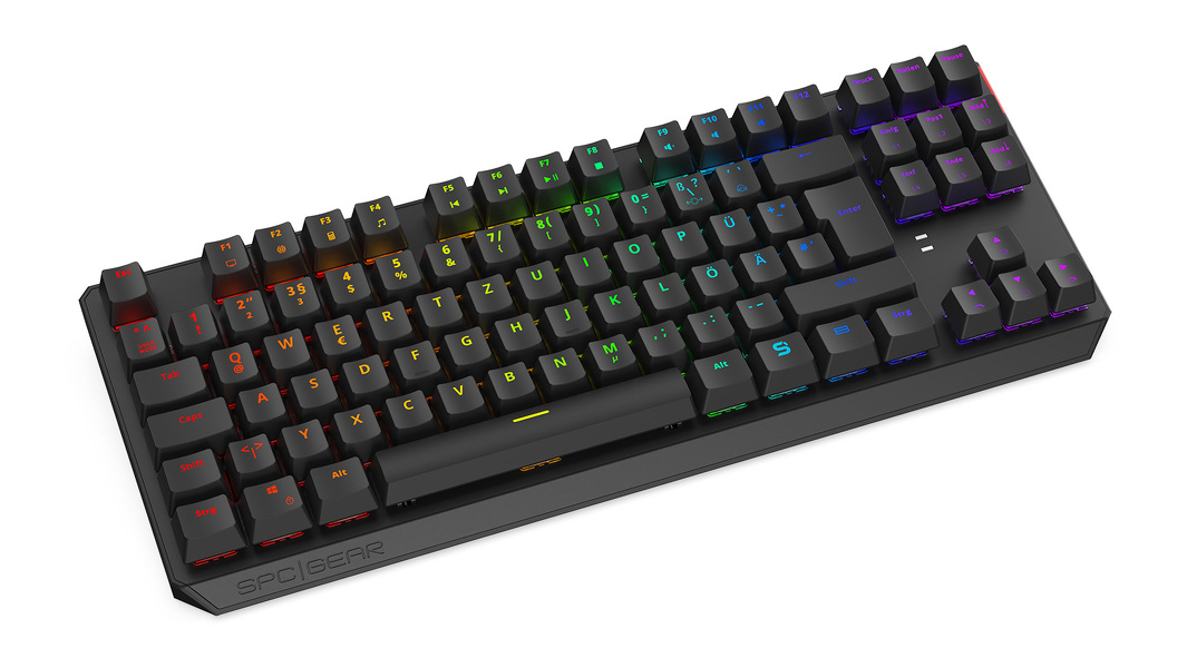 Zdjęcie produktu: Klawiatura gamingowa SPC Gear GK630K Tournament Kailh Blue RGB DE (SPG065)