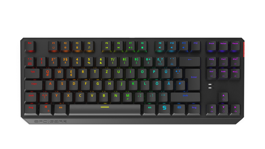 Zdjęcie produktu: Klawiatura gamingowa SPC Gear GK630K Tournament Kailh Blue RGB DE (SPG065)