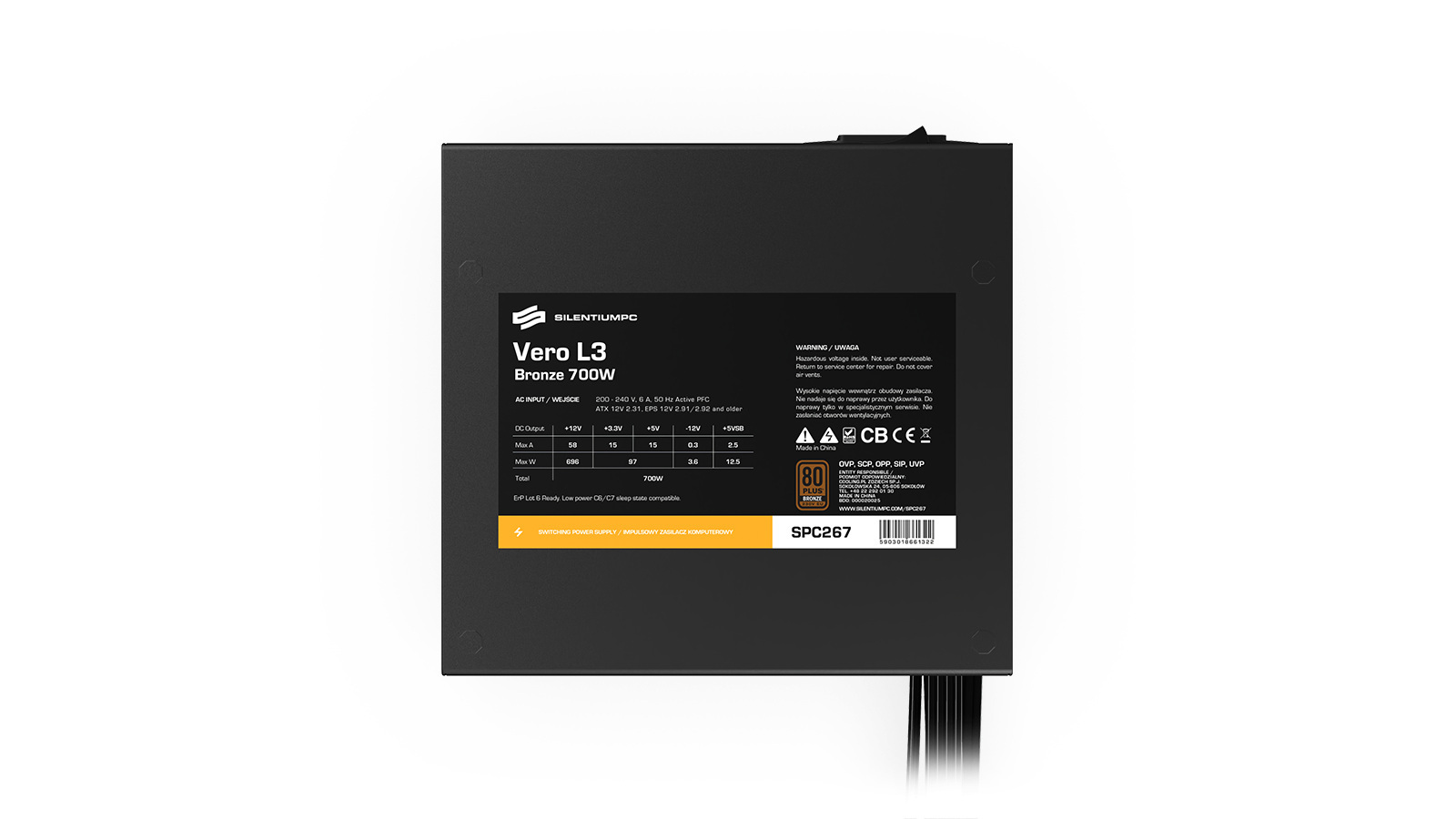Zasilacz SilentiumPC Vero L3 Bronze 700W