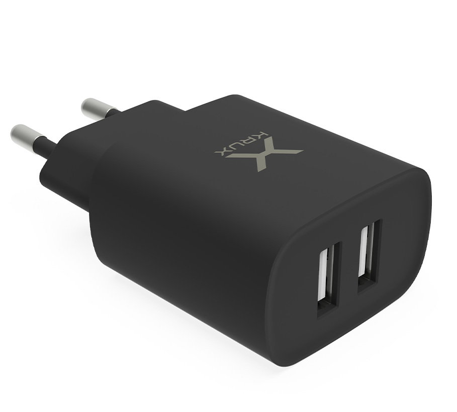 Ładowarka do telefonu Krux WALL Charger 2x USB 2.4A