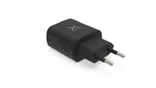 Miniatura zdjęcia: Ładowarka do telefonu Krux WALL Charger 2x USB 2.4A