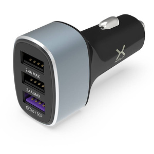 Miniatura produktu: Samochodowa ładowarka do telefonu Krux USB CAR Charger 3x USB QC 3.0