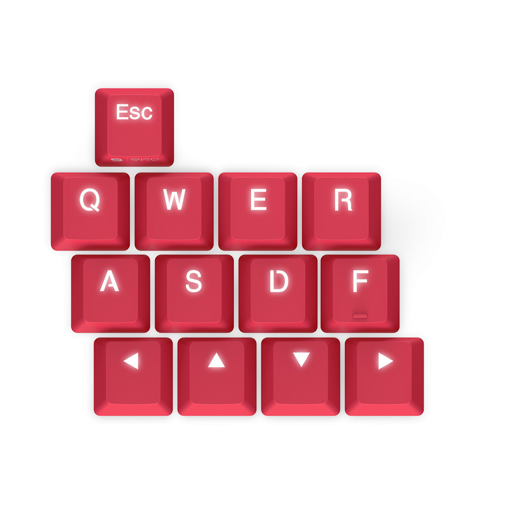 Nakładki klawiszy klawiatury SPC Gear KC13 CRIMSON Double Shot PBT Keycaps (SPG039)