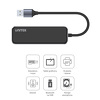 Miniatura zdjęcia: Unitek HUB 4 x USB A 3.1 Gen 1 - szklany (H1109A)