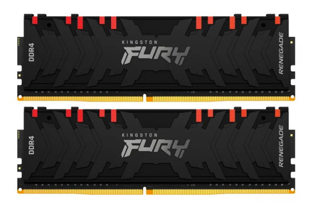 Miniatura produktu: Pamięć Kingston FURY Renegade RGB 16GB (2x8GB) DDR4-3200 Non-ECC CL16 KF432C16RBAK2/16